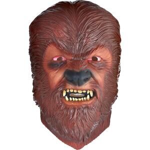 Full Classic WolfMan Mask for Adults – Costume Accessory, One Size